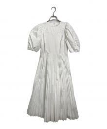 CELFORD×石井美保（セルフォード×イシイミホ）の古着「エンブロイダリーワンピース」｜ホワイト