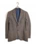 Harris Tweed（ハリスツイード）の古着「ツイードジャケット　ウールジャケット　アウター　ビジネスジャッケット　カジュアルジャケット」｜ブラウン