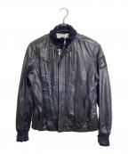 DIESELディーゼル）の古着「レザージャケット　アウター　羊革」｜ブラック