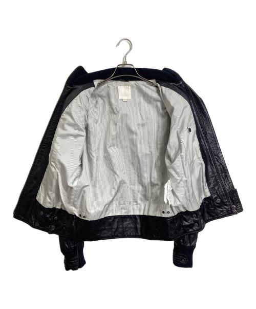 DIESEL（ディーゼル）DIESEL (ディーゼル) レザージャケット　アウター　羊革 ブラック サイズ:Mの古着・服飾アイテム