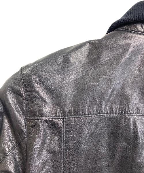 DIESEL（ディーゼル）DIESEL (ディーゼル) レザージャケット　アウター　羊革 ブラック サイズ:Mの古着・服飾アイテム