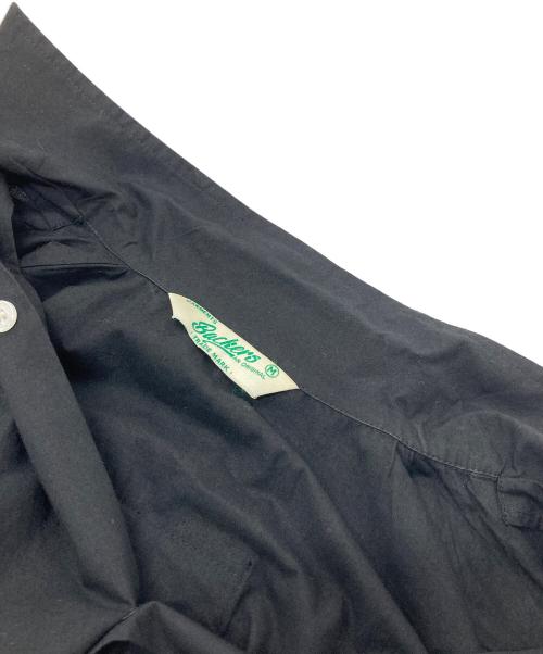 BACKERS（バッカーズ）Backers (バッカーズ) キューバシャツ ロカビリーシャツ　長袖シャツ　刺繍シャツ ブラック×パープル サイズ:Mの古着・服飾アイテム