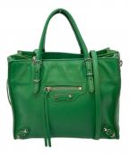 BALENCIAGAバレンシアガ）の古着「ショルダーバッグ　ハンドバッグ　2WAYバッグ」｜グリーン
