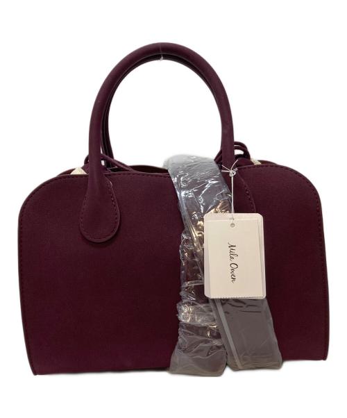 Mila Owen（ミラオーウェン）Mila Owen (ミラオーウェン) 巾着付きボストンショルダーバッグ　ハンドバッグ　2WAYバッグ パープル サイズ:FREEの古着・服飾アイテム