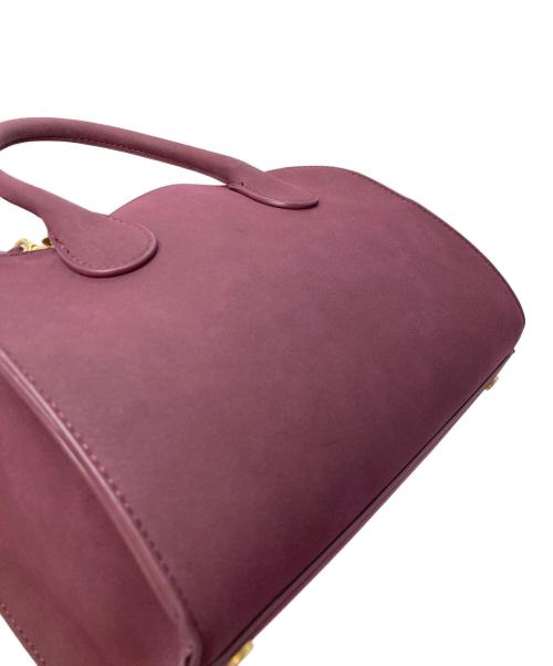 Mila Owen（ミラオーウェン）Mila Owen (ミラオーウェン) 巾着付きボストンショルダーバッグ　ハンドバッグ　2WAYバッグ パープル サイズ:FREEの古着・服飾アイテム