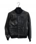 Eddie Bauer（エディーバウアー）の古着「シープスキンレザージャケット レザーブルゾン」｜ブラック