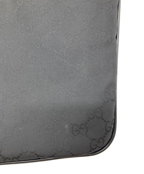 GUCCI（グッチ）GUCCI (グッチ) GG柄ショルダーバッグ ブラックの古着・服飾アイテム