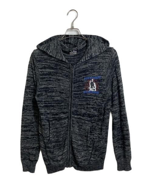 Hysteric Glamour（ヒステリックグラマー）Hysteric Glamour (ヒステリックグラマー) リネン×コットン ジップフーディ パーカー グレー サイズ:Sの古着・服飾アイテム