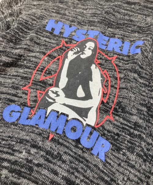 Hysteric Glamour（ヒステリックグラマー）Hysteric Glamour (ヒステリックグラマー) リネン×コットン ジップフーディ パーカー グレー サイズ:Sの古着・服飾アイテム