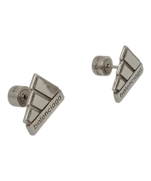 adidas（アディダス）adidas (アディダス) BALENCIAGA (バレンシアガ) パフォーマンスロゴシルバーピアス　925 シルバー サイズ:実寸参照の古着・服飾アイテム