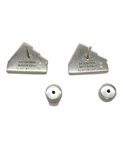 adidas（アディダス）adidas (アディダス) BALENCIAGA (バレンシアガ) パフォーマンスロゴシルバーピアス　925 シルバー サイズ:実寸参照の古着・服飾アイテム