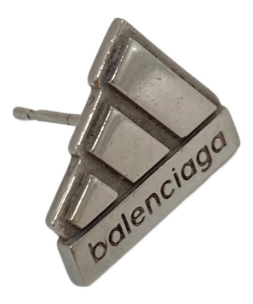 adidas（アディダス）adidas (アディダス) BALENCIAGA (バレンシアガ) パフォーマンスロゴシルバーピアス　925 シルバー サイズ:実寸参照の古着・服飾アイテム