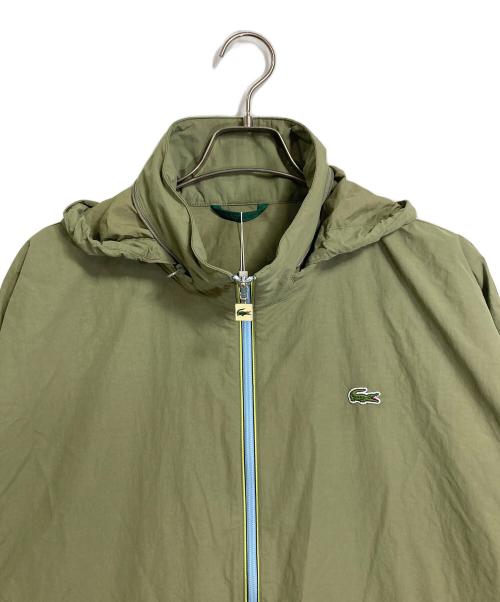 LACOSTE（ラコステ）LACOSTE (ラコステ) 撥水防風ナイロンジャケット　フードジャケット グリーン サイズ:48 未使用品の古着・服飾アイテム
