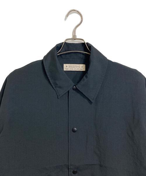 REMI RELIEF（レミレリーフ）REMI RELIEF (レミレリーフ) BRIEFING (ブリーフィング) ロゴ刺繍コーチジャケット  COACH JACKET ブラック サイズ:Mの古着・服飾アイテム