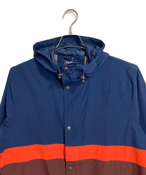 L.L.Bean（エルエルビーン）L.L.Bean (エルエルビーン) Mountain Classic Rain Jacket マウンテンクラシックレインジャケット ネイビー×ボルドー サイズ:Mの古着・服飾アイテム