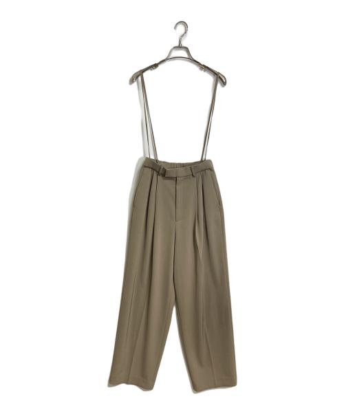 IENA（イエナ）IENA (イエナ) サスペンダーツイルパンツ　サスペンダーパンツ　センタープレスパンツ　ハイウエスト　日本製 ベージュ サイズ:36の古着・服飾アイテム
