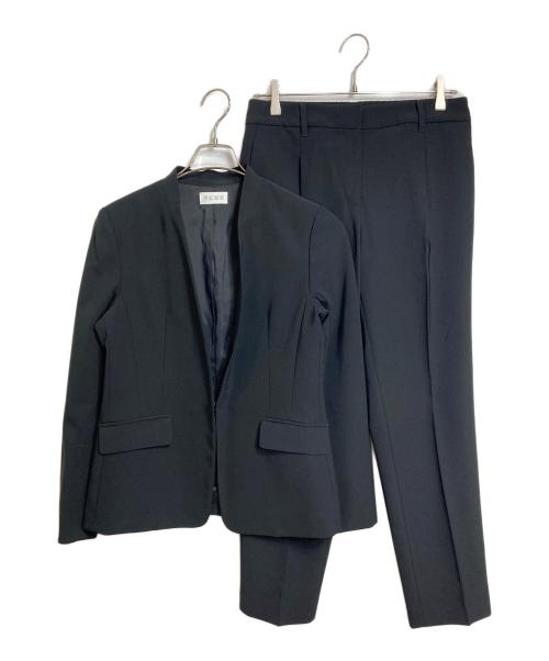 PLST（プラステ）PLST (プラステ) セットアップスーツ　パンツスーツ　ジャケット　パンツ　オフィスカジュアル　セレモニー ブラック サイズ:50の古着・服飾アイテム