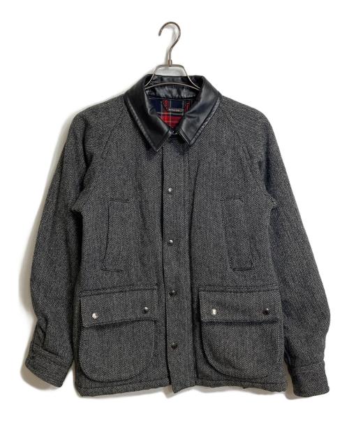 MONKEY TIME（モンキータイム）MONKEY TIME (モンキータイム) ツイードジャケット　ラグランジャケット ブラック サイズ:Mの古着・服飾アイテム