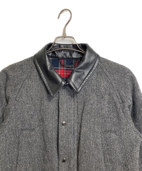 MONKEY TIME（モンキータイム）MONKEY TIME (モンキータイム) ツイードジャケット　ラグランジャケット ブラック サイズ:Mの古着・服飾アイテム