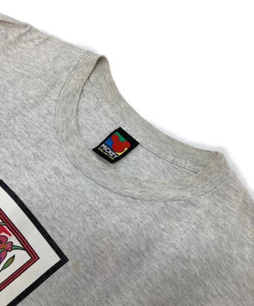 DISNEY（ディズニー）Disney (ディズニー) 【古着】90’Sミッキー&ミニーキャラクターTシャツ LOVE 90年代 グレー サイズ:3Xの古着・服飾アイテム