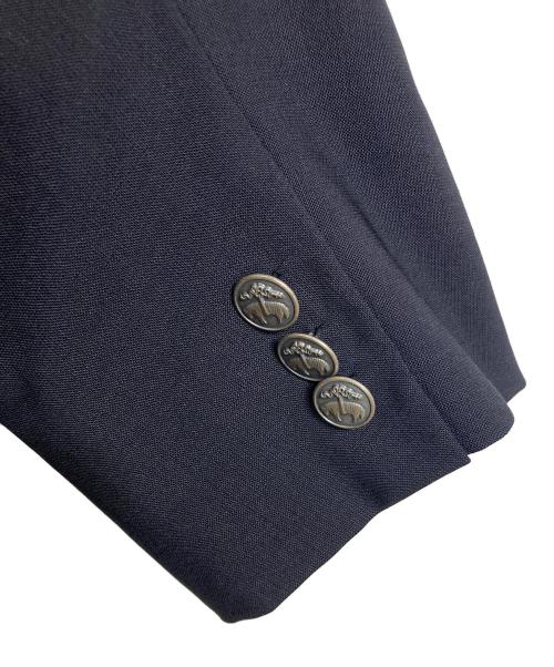 BROOKS BROTHERS（ブルックスブラザーズ）BROOKS BROTHERS (ブルックスブラザーズ) 刻印シルバーボタンテーラードジャケット　アウター　ライトアウター　ビジネスジャケット　カジュアルジャケット ネイビー サイズ:39の古着・服飾アイテム