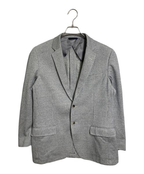 BROOKS BROTHERS（ブルックスブラザーズ）BROOKS BROTHERS (ブルックスブラザーズ) リネンブレンドテーラードジャケット　アウター　ライトアウター　ビジネスジャケット　カジュアルジャケット　麻　dondi jersey グレー サイズ:41の古着・服飾アイテム