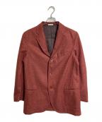 Y.Akamineワイアカミネ）の古着「ウールジャケット　テーラードジャケット　ビジネスジャケット　カジュアルジャケット　イタリア製」｜レッド