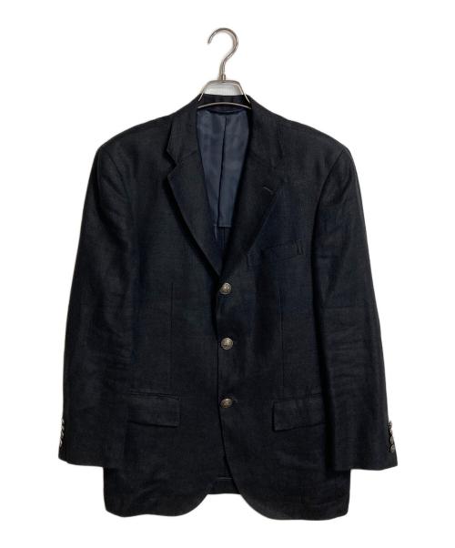 POLO RALPH LAUREN（ポロ・ラルフローレン）POLO RALPH LAUREN (ポロ・ラルフローレン) リネンテーラードジャケット　リネンジャケット ブラック サイズ:AB6の古着・服飾アイテム