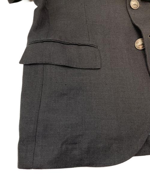 POLO RALPH LAUREN（ポロ・ラルフローレン）POLO RALPH LAUREN (ポロ・ラルフローレン) リネンテーラードジャケット　リネンジャケット ブラック サイズ:AB6の古着・服飾アイテム