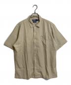 POLO RALPH LAURENポロ・ラルフローレン）の古着「COLDWELL シルク混オープンカラーシャツ　ポニーなし SILK COTTON」｜ベージュ