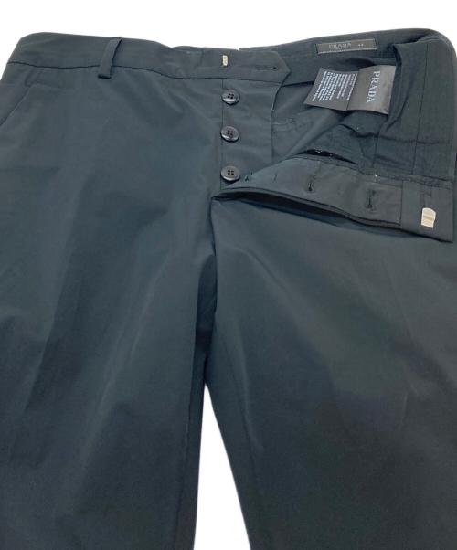 PRADA（プラダ）PRADA (プラダ) ストレートパンツ　 ブラック サイズ:44の古着・服飾アイテム