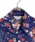 GAP (ギャップ) 【古着】70’S和柄ネルシャツ　長袖シャツ　小文字タグ　70年代　総柄　花柄　初期タグ　三角タグ ネイビー サイズ:M：9000円
