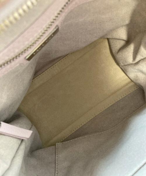 IACUCCI（イアクッチ）IACUCCI (イアクッチ) ソルベット S CANVAS SUEDE  ショルダーバッグ　ハンドバッグ　2WAYバッグ　イタリア製 ピンク サイズ:実寸参照の古着・服飾アイテム