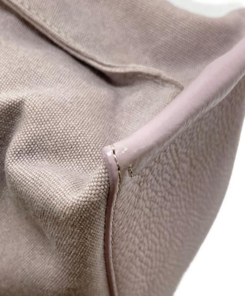 IACUCCI（イアクッチ）IACUCCI (イアクッチ) ソルベット S CANVAS SUEDE  ショルダーバッグ　ハンドバッグ　2WAYバッグ　イタリア製 ピンク サイズ:実寸参照の古着・服飾アイテム