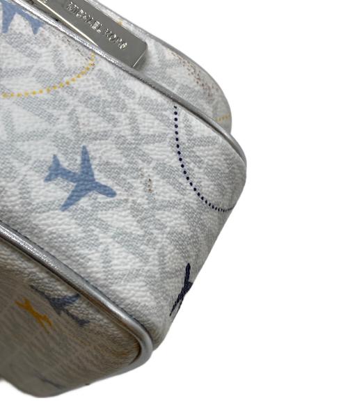 MICHAEL KORS（マイケル・コース）MICHAEL KORS (マイケル・コース) ミディアム クロスボディ　ショルダーバッグ ホワイト×シルバー サイズ:実寸参照の古着・服飾アイテム