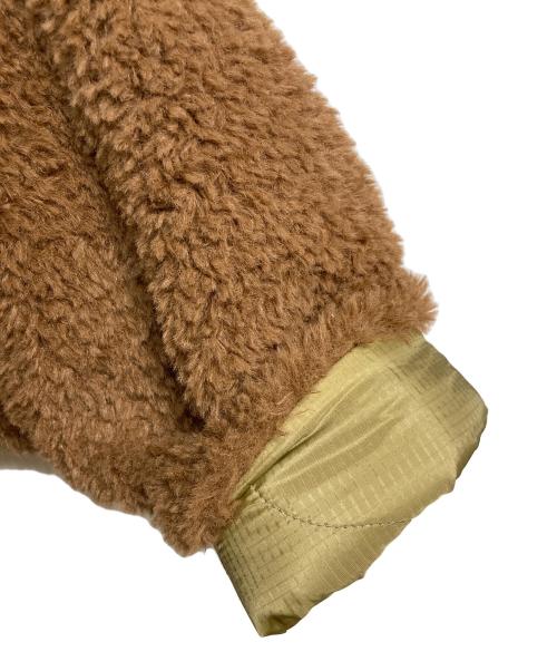 HYKE（ハイク）HYKE (ハイク) フェイクシアリングジャケット　ボアジャケット　アウター　日本製 ブラウン×グリーン サイズ:1の古着・服飾アイテム