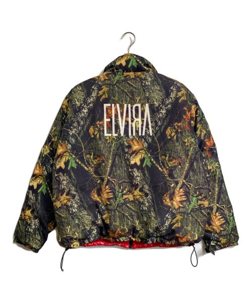 ELVIRA（エルビラ）ELVIRA (エルビラ) リバーシブルダウンジャケット BIG RV DOWN JACKET オリーブ サイズ:FREEの古着・服飾アイテム