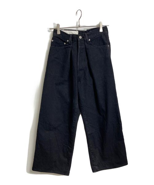 KURO（クロ）KURO (クロ) クロスワイドデニムパンツ　 インディゴ サイズ:XSの古着・服飾アイテム