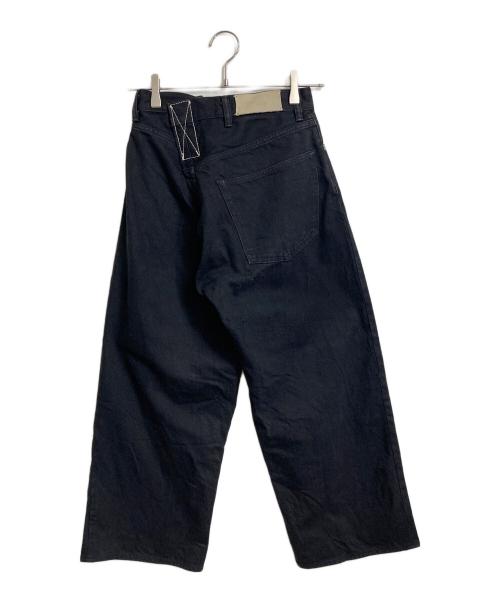 KURO（クロ）KURO (クロ) クロスワイドデニムパンツ　 インディゴ サイズ:XSの古着・服飾アイテム