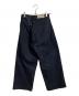 KURO (クロ) クロスワイドデニムパンツ　 インディゴ サイズ:XS：5000円