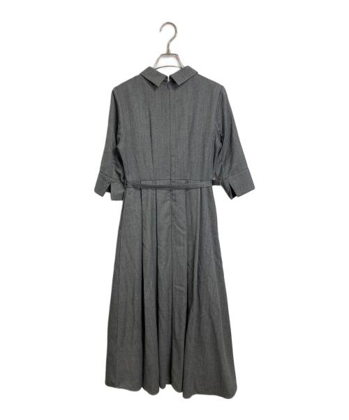 HER LIP TO（ハーリップトゥ）Her lip to (ハーリップトゥ) Allure Belted Shirt Dress ベルト付ワンピース グレー サイズ:Mの古着・服飾アイテム