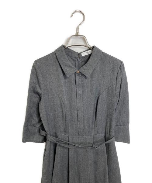 HER LIP TO（ハーリップトゥ）Her lip to (ハーリップトゥ) Allure Belted Shirt Dress ベルト付ワンピース グレー サイズ:Mの古着・服飾アイテム