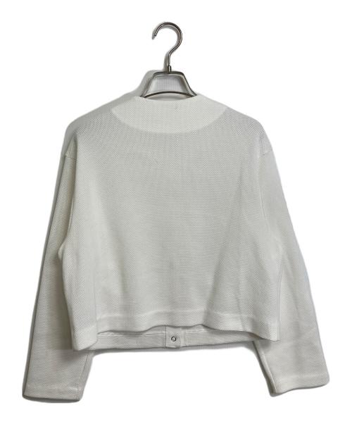 BALLSEY（ボールジィ）BALLSEY (ボールジィ) イギージャージー ショートカーディガン ホワイト サイズ:36の古着・服飾アイテム