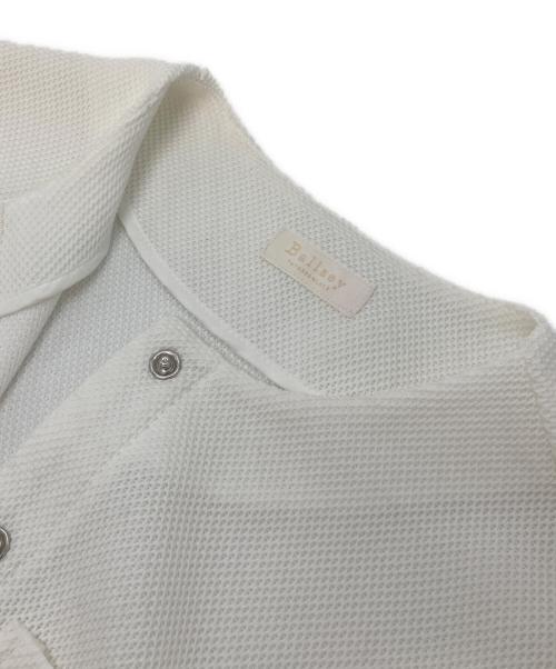 BALLSEY（ボールジィ）BALLSEY (ボールジィ) イギージャージー ショートカーディガン ホワイト サイズ:36の古着・服飾アイテム