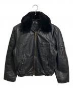 Schottショット）の古着「パイロットジャケット 襟付きフライトレザージャケット」｜ブラック