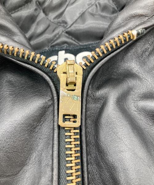 Schott（ショット）Schott (ショット) パイロットジャケット 襟付きフライトレザージャケット ブラック サイズ:38の古着・服飾アイテム