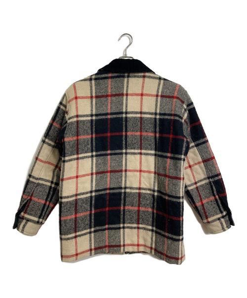 Ralph Lauren POLO SPORT（ラルフローレン ポロスポーツ）Ralph Lauren POLO SPORT (ラルフローレン ポロスポーツ) 【古着】90’Sチェックコート　チェックジャケット　ウールジャケット　アウター　90年代 ベージュ×レッド サイズ:Sの古着・服飾アイテム