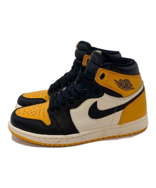 NIKE（ナイキ）NIKE (ナイキ) AIR JORDAN 1 RETRO HIGH OG TAXI タクシー ｒ(エアジョーダン1レトロ　HIGH OG) オレンジ×ホワイト サイズ:US7.5   UK6.5の古着・服飾アイテム