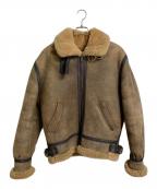 USSHEEPSKINユーエスシープスキン）の古着「B-3フライトジャケット　ムートンジャケット　USA製」｜ブラウン