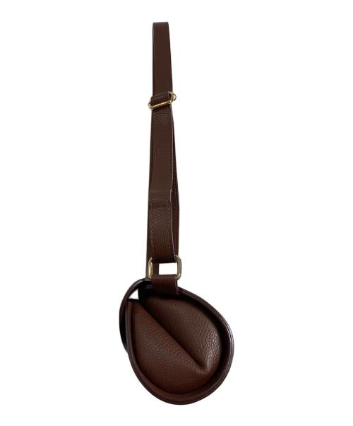 AULENTTI（オウレンティ）AULENTTI  (オウレンティ) ワンショルダーバッグ ツツガタBAG イタリア製　セレモニー ブラウン サイズ:実寸参照の古着・服飾アイテム